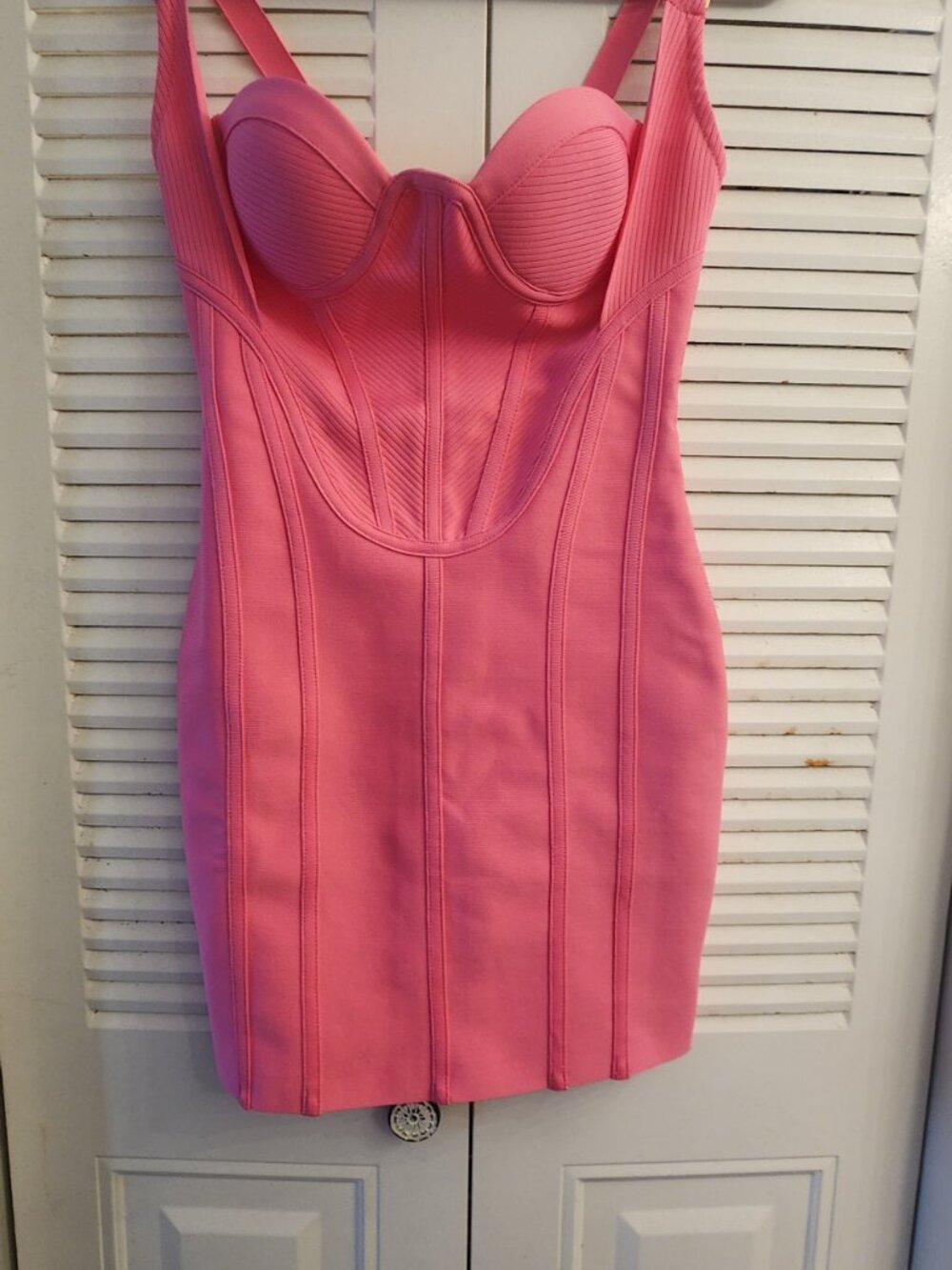 Super cute pink bandage dress M - Picture 2 of 8